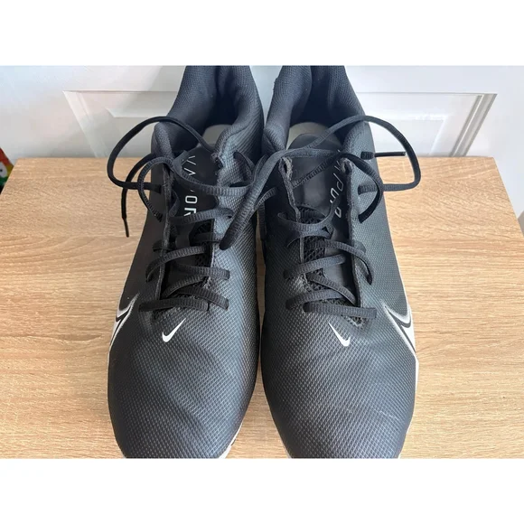 Nike Men's Vapor Edge Shark Football Cleats Black/White Mens 12 - Picture 2 of 5